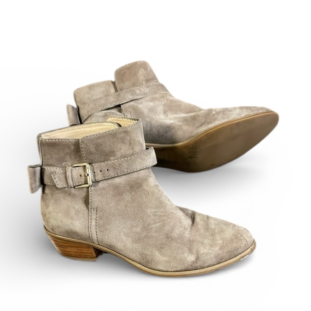 Kate Spade New York Taley Ankle Boot Tan Suede Sz 6 1/2
